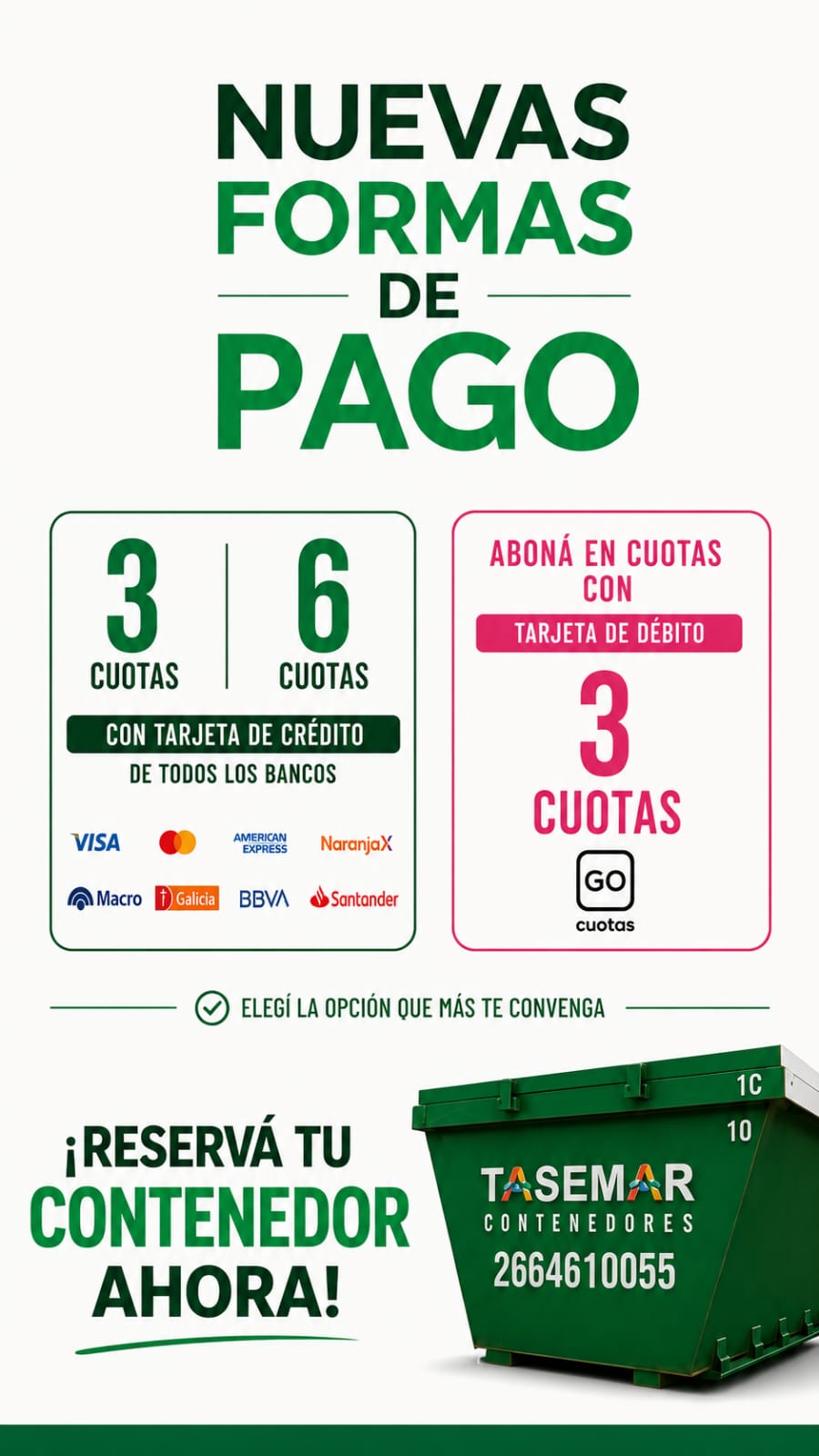Nuevas Formas de Pago Tasemar